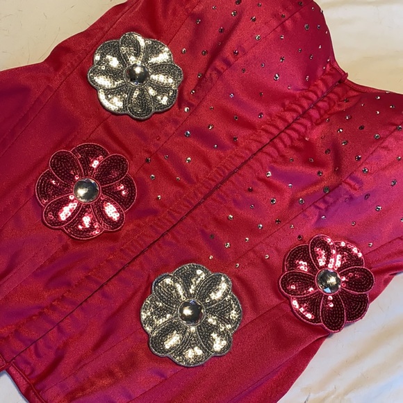 Sequin Pink Corset Top - Picture 3 of 6